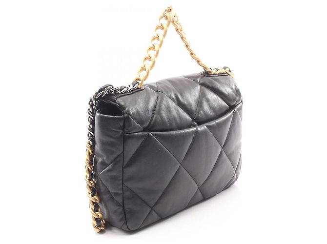 Chanel 19 Matelasse Lambskin 2WAY Shoulder Bag Black - view 9
