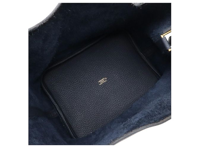 Hermès Borsa Tote Hermes Picotin Lock Touch MM Navy Blu - vista 5