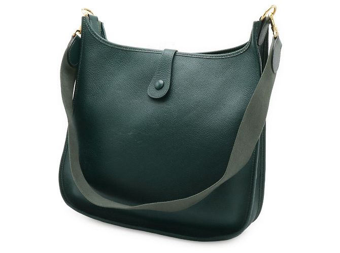 Hermès Bolso de hombro Hermes Evelyne I en cuero verde - vista 2