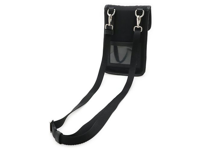 Borsa a tracolla smartphone in nylon con logo triangolo Prada Nero - vista 2