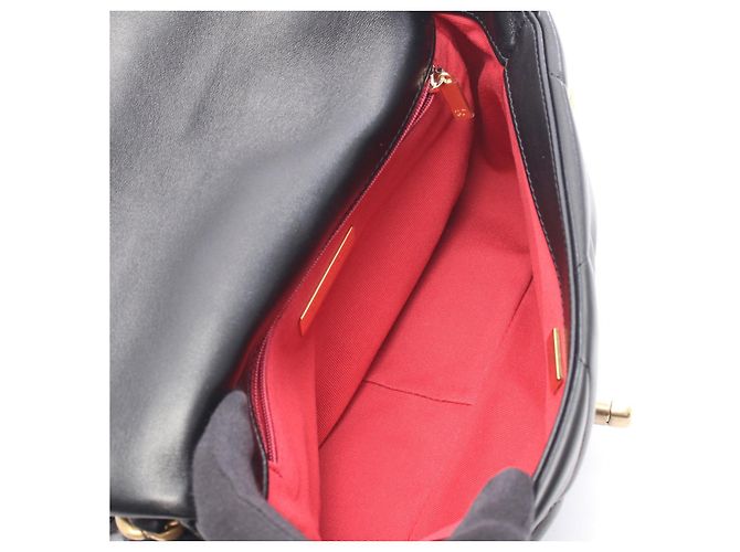 Chanel 19 Matelasse 2WAY Shoulder Bag Leather Nero - vista 7