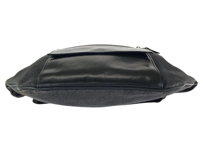 Borsa a tracolla in tela GG e pelle Gucci Nero - vista 10