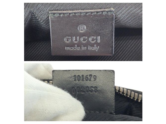 Borsa a tracolla in tela GG e pelle Gucci Nero - vista 4
