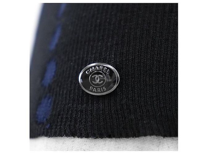 Timeless Chanel P53600 Strickpullover aus Baumwolle und Leinen Schwarz Blau - Ansicht 5