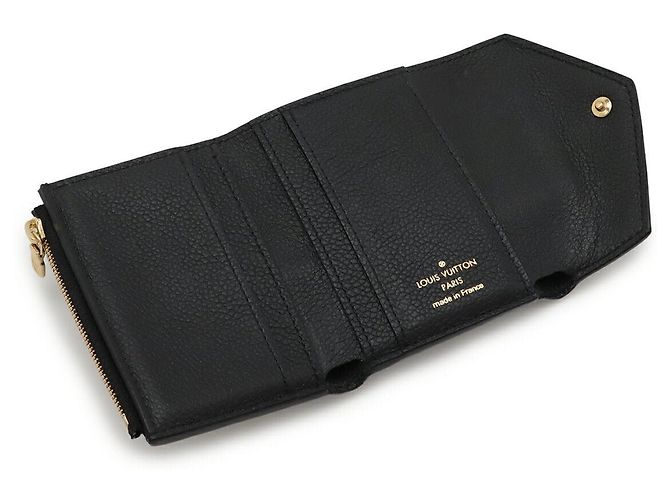 Cartera Louis Vuitton Portefeuille Zoe Monogram Empreinte Trifold Wallet Negro - vista 5