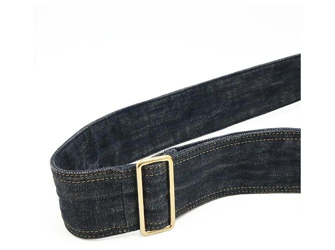 Timeless Borsa a tracolla in denim Chanel Blu - vista 5