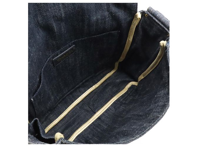 Timeless Borsa a tracolla in denim Chanel Blu - vista 6
