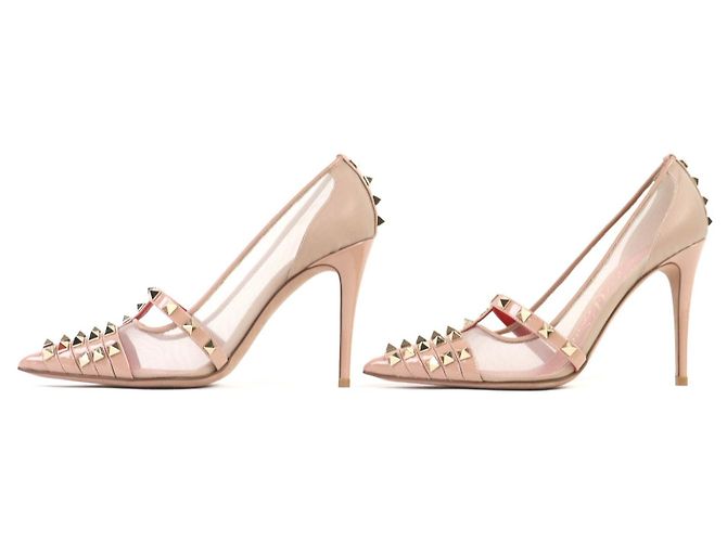 Décolleté in pelle Valentino Garavani Beige - vista 3
