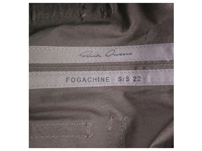 Calças de algodão Rick Owens Bege - vista 5