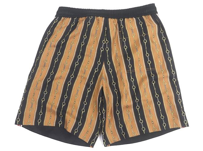 Pantaloncini stampati bicolore Gucci in acetato - vista 2