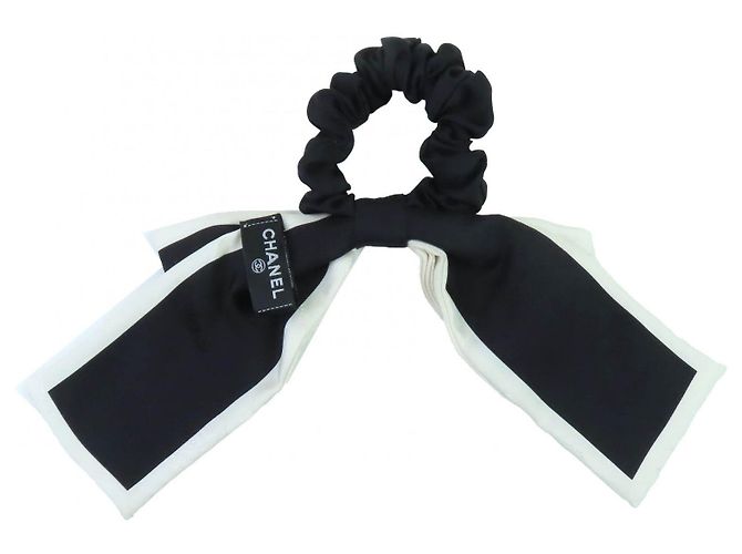 Timeless Chanel Seiden-Haaraccessoire Schwarz - Ansicht 3