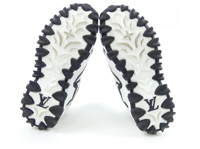 Sneakers Louis Vuitton Marrone Bianco - vista 4