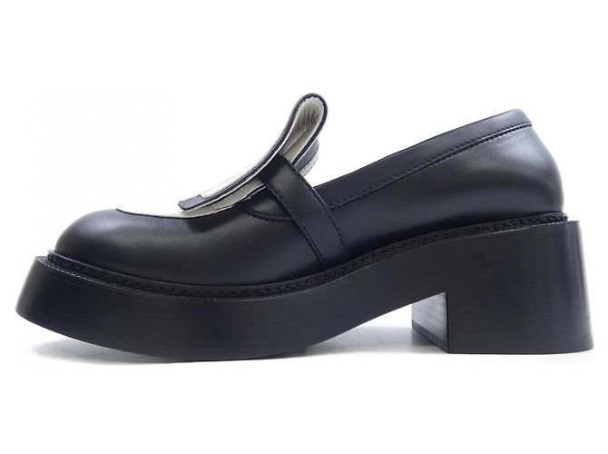 Timeless Chanel G45769B17121 Kalbsleder Schuhe Schwarz Weiß - Ansicht 2