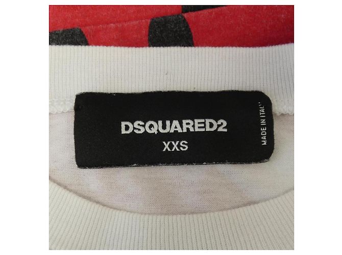 T-shirt in cotone DSQUARED2 Bianco - vista 4