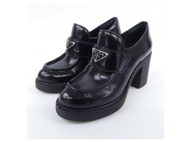 Prada Leder-Pumps Schwarz - Ansicht 3
