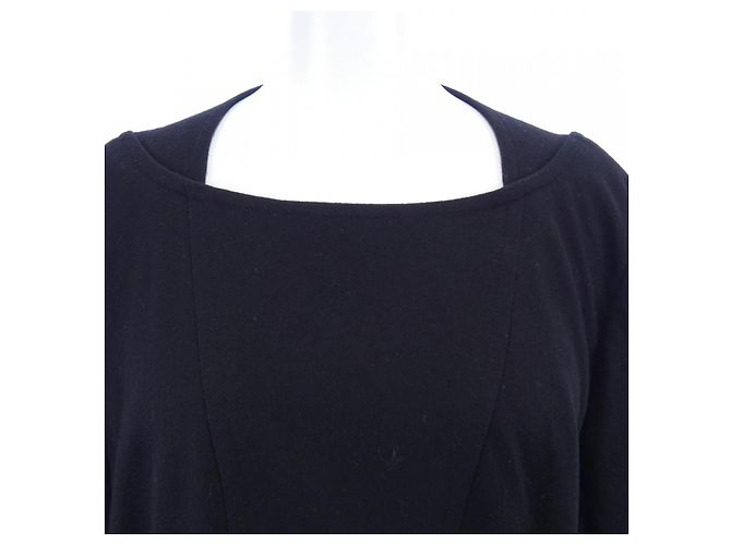 Timeless Chanel Kleid aus Kaschmir-Mischung Schwarz - Ansicht 5