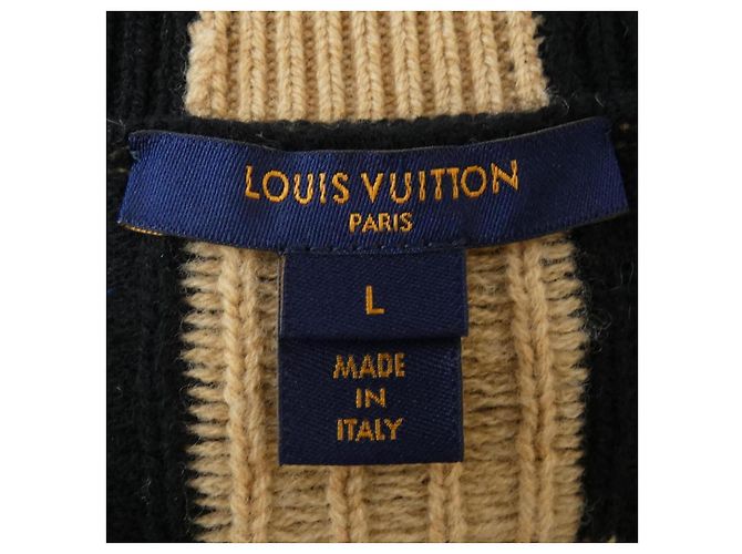 Louis Vuitton Kleid aus Kaschmir-Mischung Schwarz - Ansicht 4