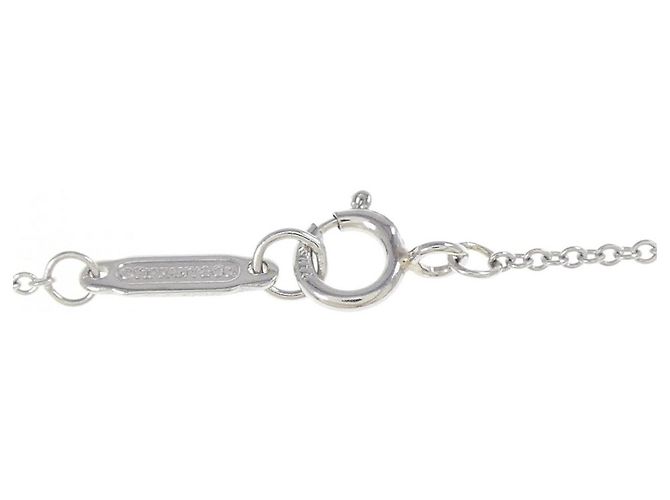 Tiffany & Co Collana Tiffany Solitaire in platino e diamante Argento - vista 5