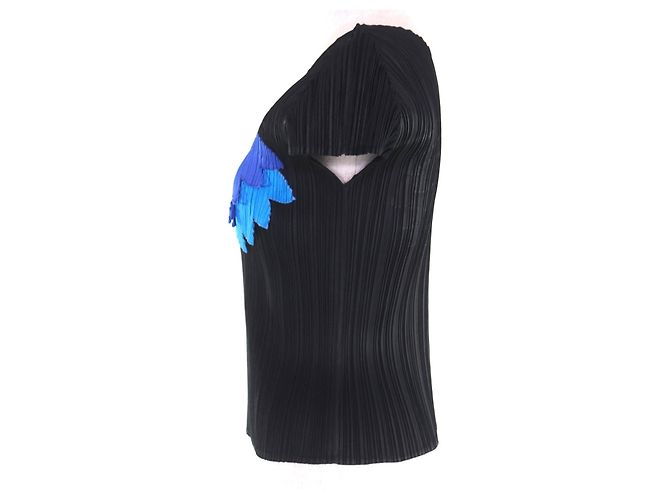 Issey Miyake Polyester-Oberteil PLEATS PLEASE Schwarz - Ansicht 2