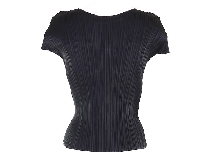 Issey Miyake Polyester-Oberteil PLEATS PLEASE Schwarz - Ansicht 3