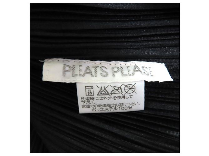 Issey Miyake Polyester-Oberteil PLEATS PLEASE Schwarz - Ansicht 6