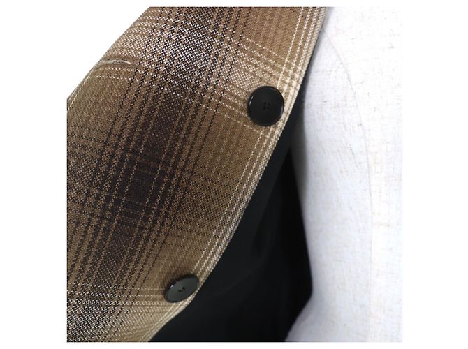 Christian Dior Check Wool Jacket Brown - view 5