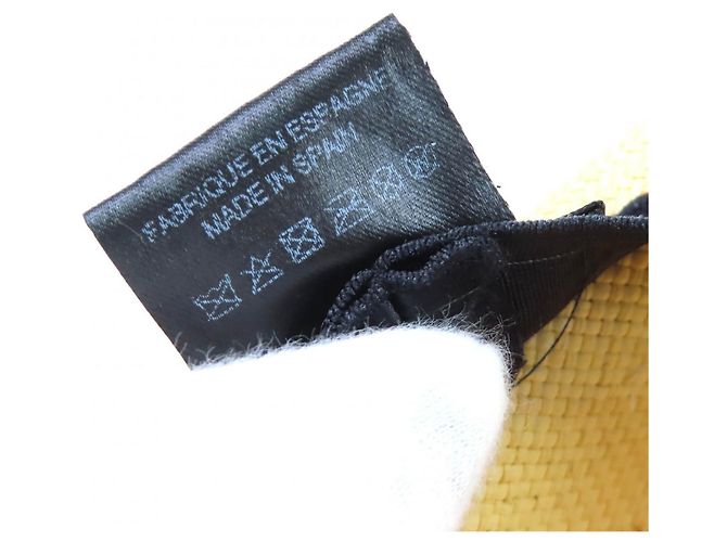 Timeless Cappello di paglia CHANEL COCO Mark Marrone Beige - vista 9