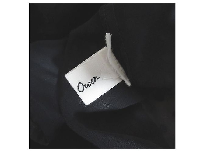 Autre Marque Camicetta in velluto Mila Owen con fiocco e volant a maniche lunghe Blu Blu navy - vista 7