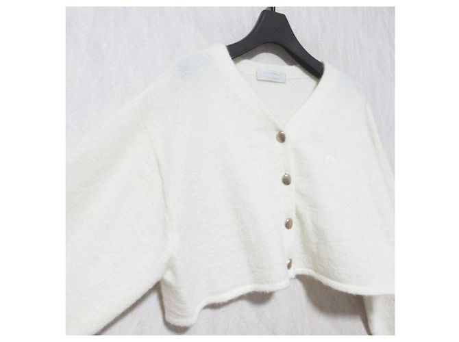 Autre Marque Bestickter Strickcardigan CELFORD Roh - Ansicht 3