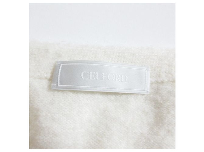 Autre Marque Bestickter Strickcardigan CELFORD Roh - Ansicht 5