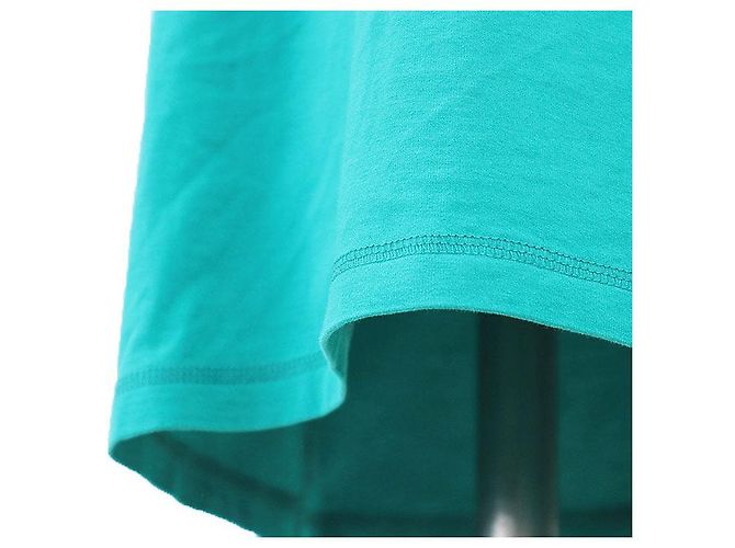 Abito in cotone con ricamo logo H Hermès 38 Blu - vista 11