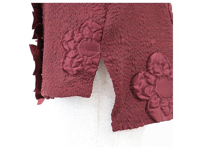 Top de mezcla de lana jacquard con motivos florales Fendi Roja - vista 12