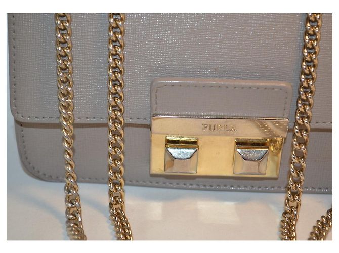 Furla Metropolis Borsa a Tracolla in Pelle Grigia Grigio - vista 2
