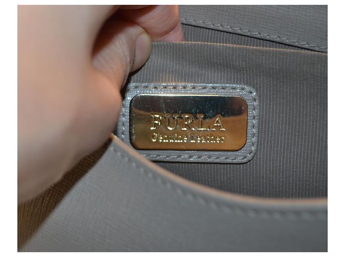 Furla Metropolis Borsa a Tracolla in Pelle Grigia Grigio - vista 7