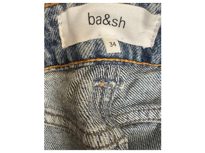 Vaqueros anchos Ba&Sh en denim azul lavado - vista 4