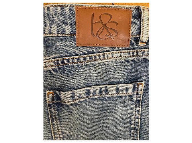 Vaqueros anchos Ba&Sh en denim azul lavado - vista 5