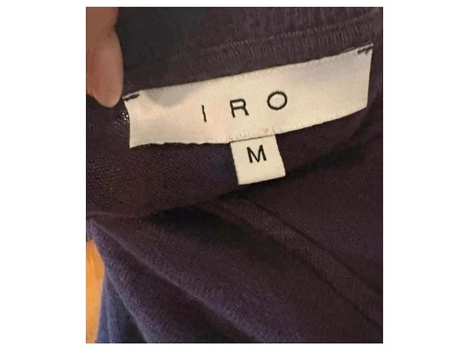 IRO Marvina Jersey de Lino Violeta con Recortes Púrpura - vista 4