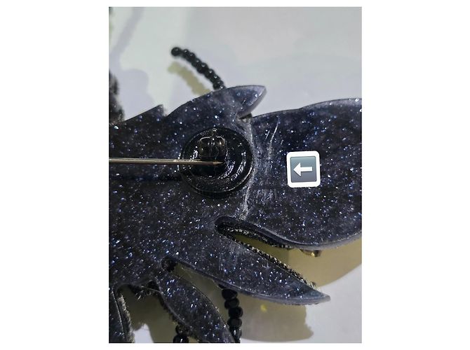 Gucci Spilla Ape Cristalli Giallo e Nero - vista 9