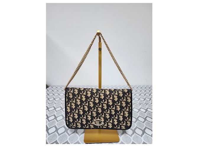 Borsa Christian Dior Diorissimo Trotter Beige/Nero - vista 2