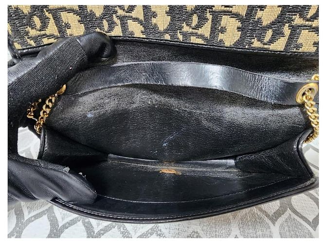 Borsa Christian Dior Diorissimo Trotter Beige/Nero - vista 9