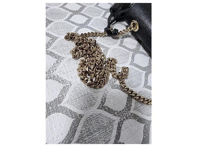 Gucci Miss Bamboo Borsa a Tracolla Piccola in Pelle Nera Nero - vista 7