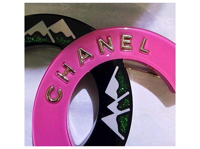 Spilla Chanel CC Montagne Camélia Multicolore - vista 10