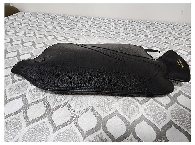 Thom Browne Clutch Trigger Reef Fish in Pelle - Nero - vista 8