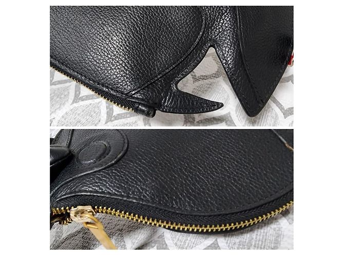 Thom Browne Clutch Trigger Reef Fish in Pelle - Nero - vista 9