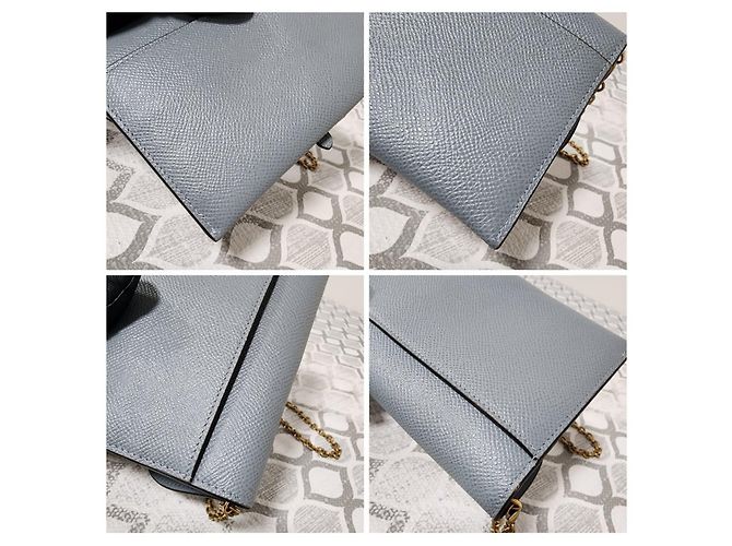 Christian Dior Nano Saddle Chain Pouch Blu - vista 11