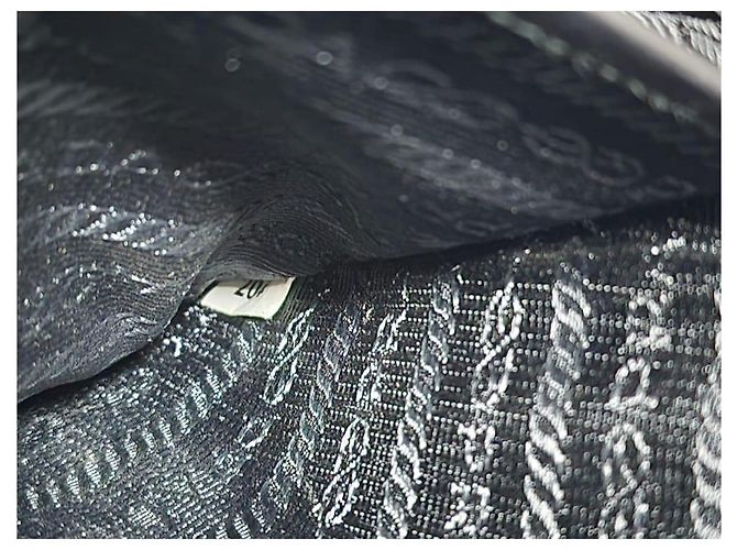 Prada Borsa a spalla Saffiano in pelle nera Nero - vista 5