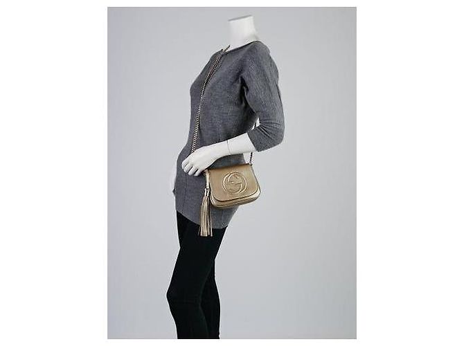 Gucci Soho Bolso de hombro de piel Dorado - vista 15