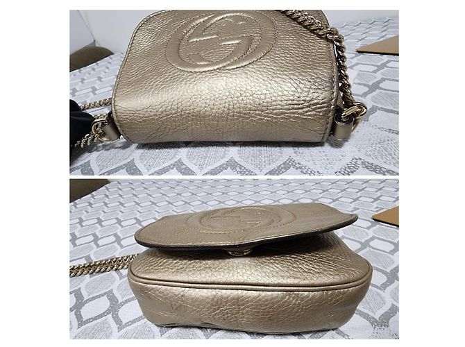 Gucci Soho Bolso de hombro de piel Dorado - vista 7