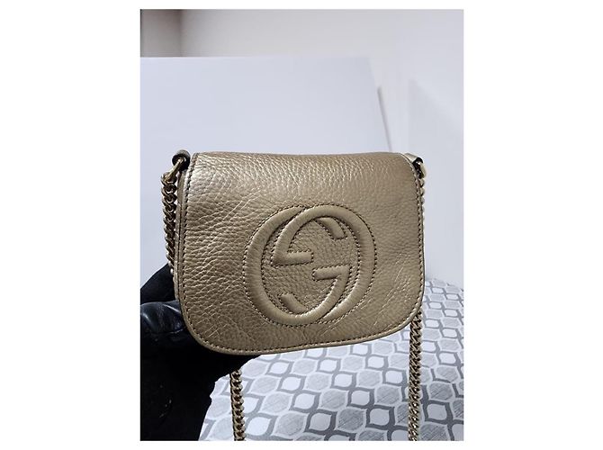 Gucci Soho Bolso de hombro de piel Dorado - vista 8