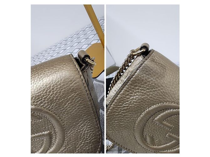 Gucci Soho Bolso de hombro de piel Dorado - vista 9